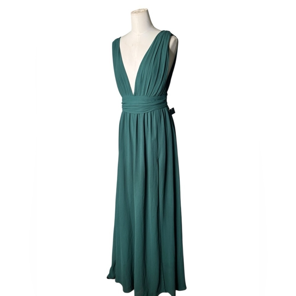LULUS - Heavenly Hues Forest Green Maxi Dress Size M - Picture 6 of 8